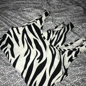 Zebra print bodysuit